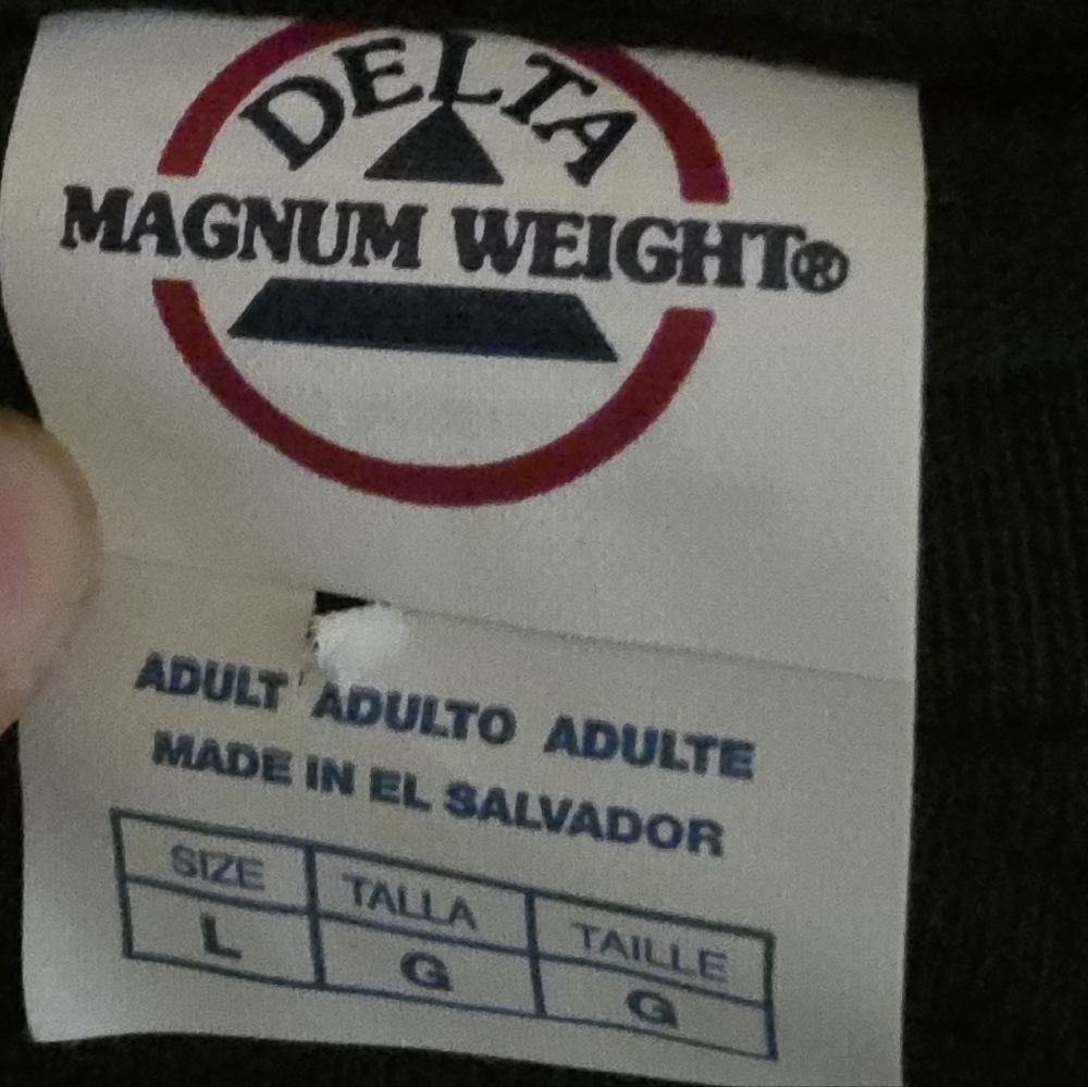 VTG Snap-On Tools Wrench Logo Tee Black Mens L Delta Magnum Weight Y2K 90s C44 - Picture 3 of 7